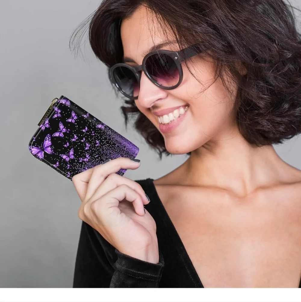 Purple Butterfly Wallet